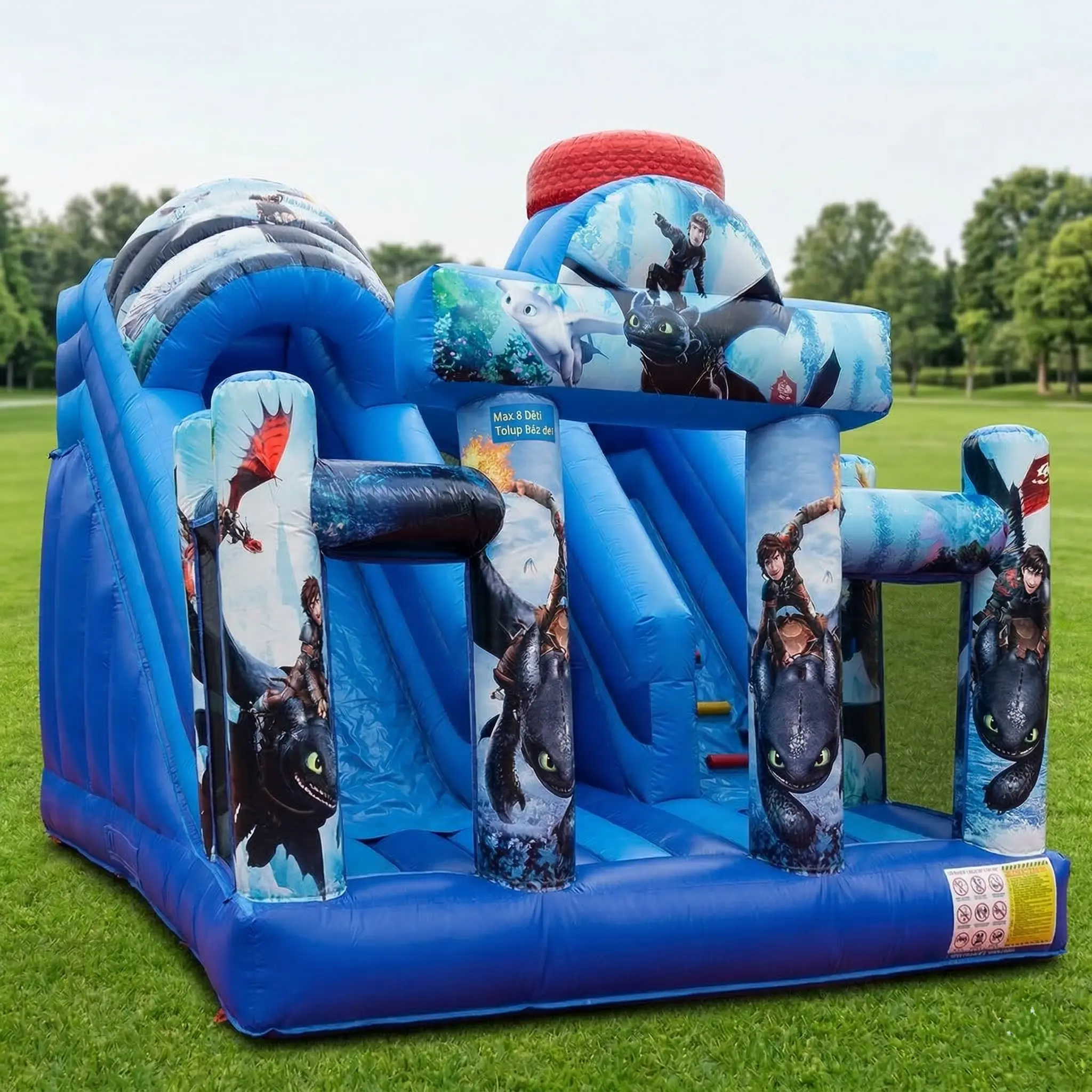 Jak vycvičit draka – nafukovací skákací hrad k pronájmu ve Zlínském kraji