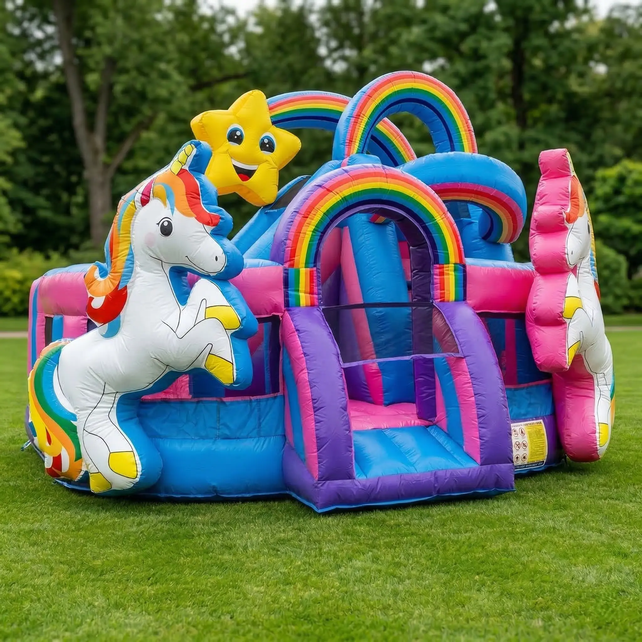 Jednorožec – nafukovací skákací hrad k pronájmu ve Zlínském kraji