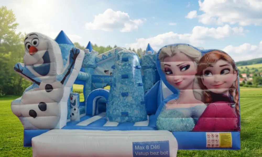 Ledové království – nafukovací skákací hrad k pronájmu ve Zlínském kraji