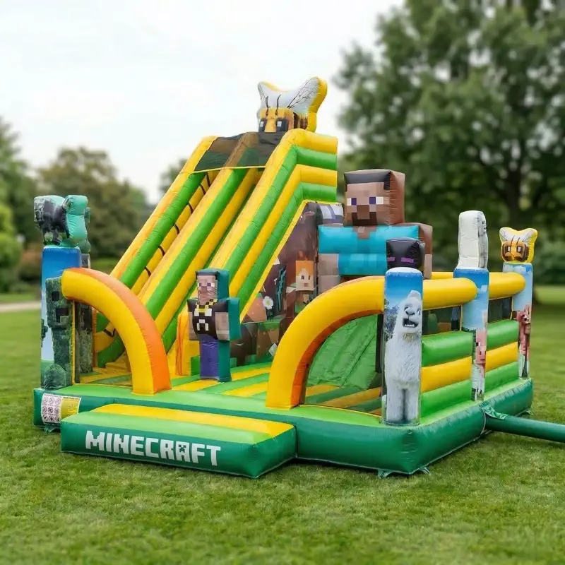 Minecraft – nafukovací skákací hrad k pronájmu ve Zlínském kraji