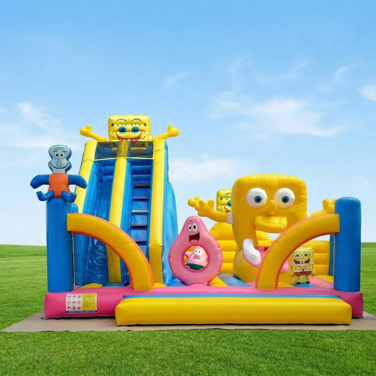 Skákací hrad SpongeBob k pronájmu – Velký hrad Zlínský kraj